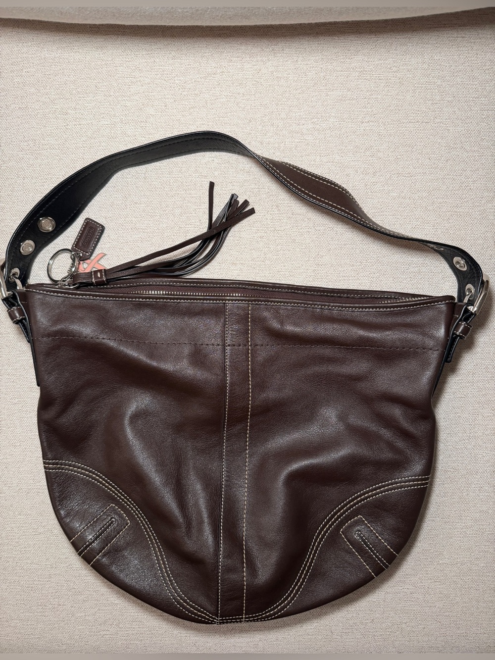 Coach Brown Leather Hobo Shoulder Bag